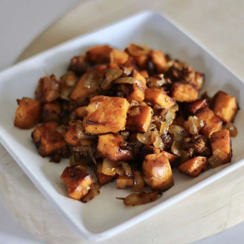 Sweet Potato and Chorizo Hash