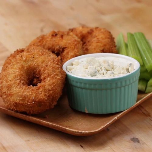 Buffalo Chicken Onion Rings