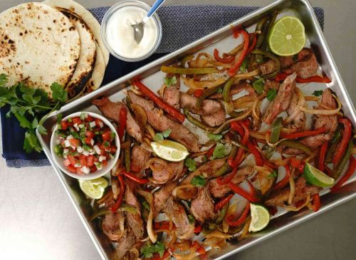 Sheet Pan Beef Fajitas