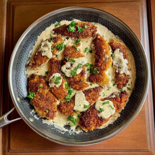 Chicken Parmesan in Cream Sauce