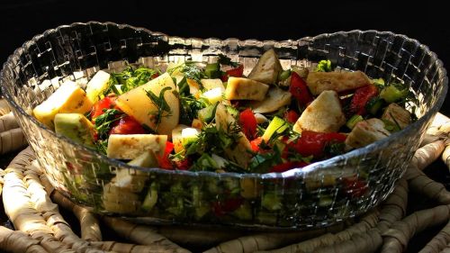 Green Salad With Tahina Sauce