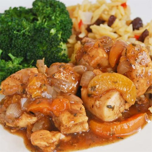 Apricot Chicken with Balsamic Vinegar