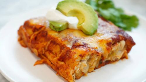 Ultimate Creamy Chicken Enchiladas