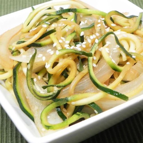 Japanese Zucchini and Onions