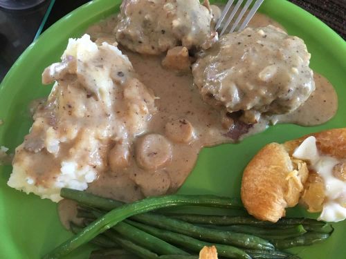 Scrumptious Salisbury Steak in Mushroom Gravy