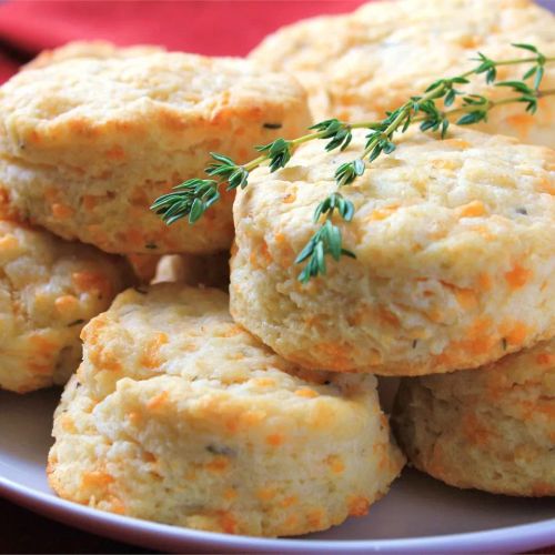 Cheddar-Thyme Flaky Biscuits