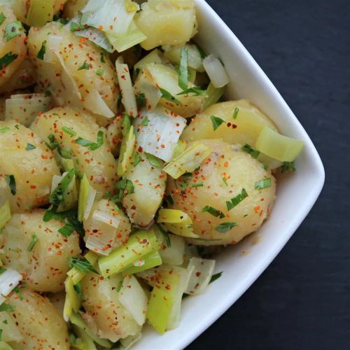 Buttery New Potatoes with Leeks and Parsley