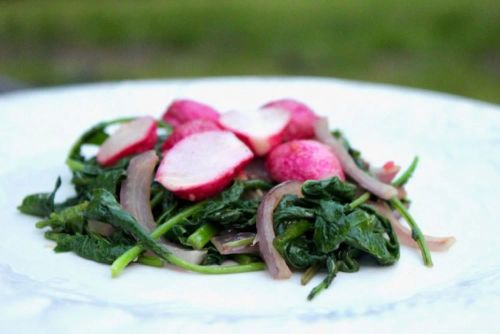 Roasted Radishes with Radish Greens