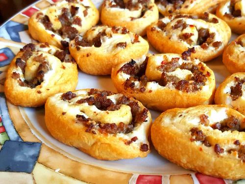 Sausage and Cream Cheese Pinwheels