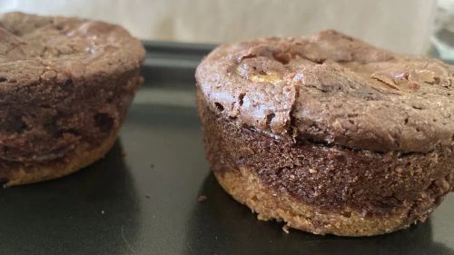 Peanut-Butter Cup Stuffed Brookies