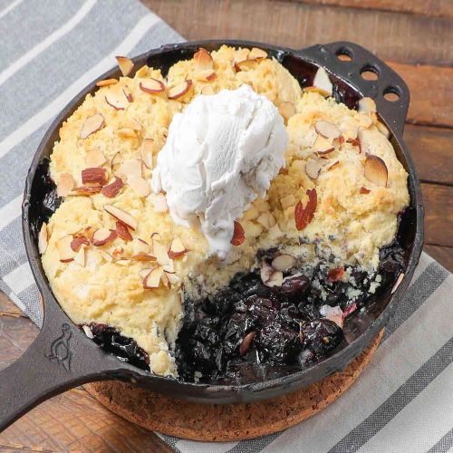 Skillet Cherry Cobbler (Gluten-Free)