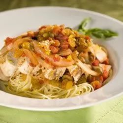 Sicilian Lemon Chicken with Raisin-Tomato Sauce