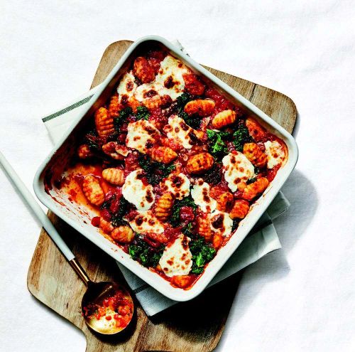 Cheesy Baked Cauliflower Gnocchi