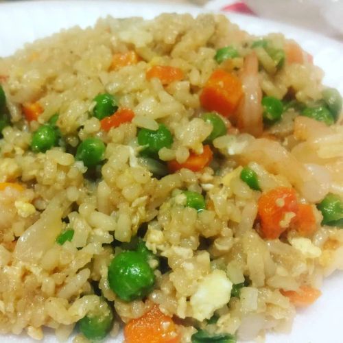 Japanese Shrimp Fried Rice with Yum Yum Sauce