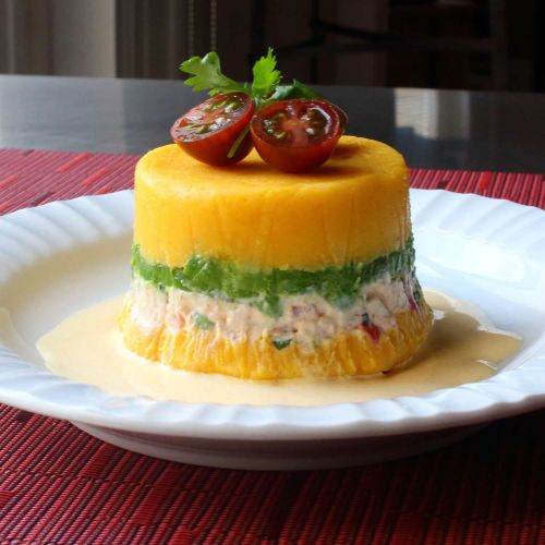 Peruvian Potato-Chicken Salad (Causa Rellena)