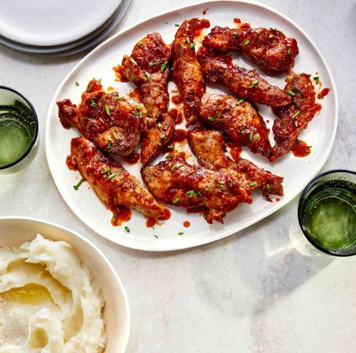 Air-Fried Pork Ribs with Ginger Glaze