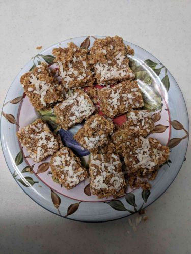 Coconut Jam Flapjacks