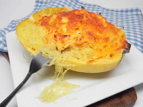 Buffalo Chicken Spaghetti Squash