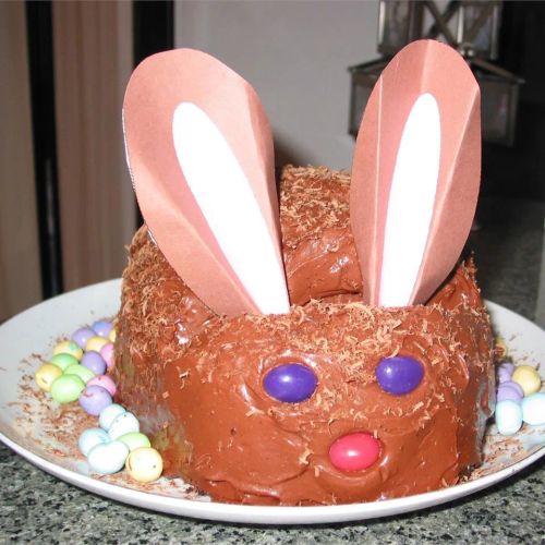 Chocolate Mousse Bunny Cake