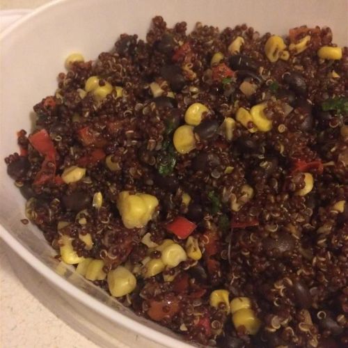 Spicy Quinoa, Bean, and Pepper Salad