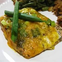 Cheesy Baked Salmon