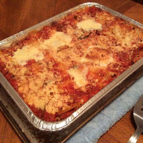 Meat and Eggplant Sauce Lasagna