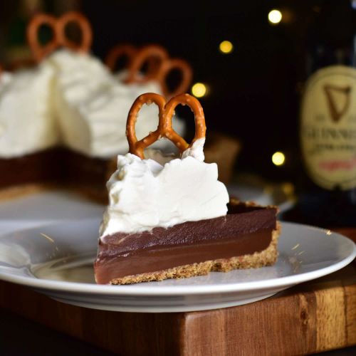 Guinness, Chocolate, and Caramel Tart