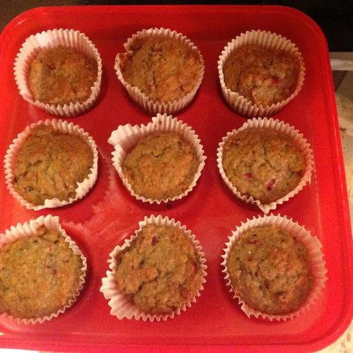 Banana Cranberry Nut Muffins