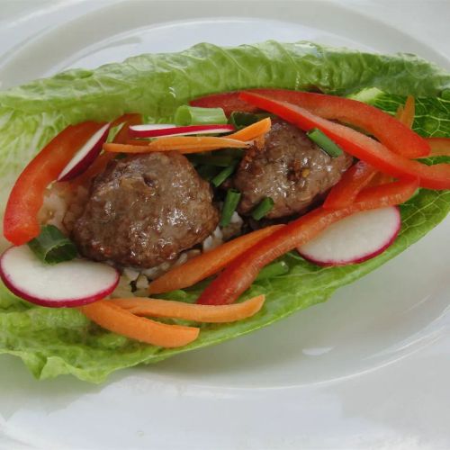 Asian Roll Lettuce Wrap