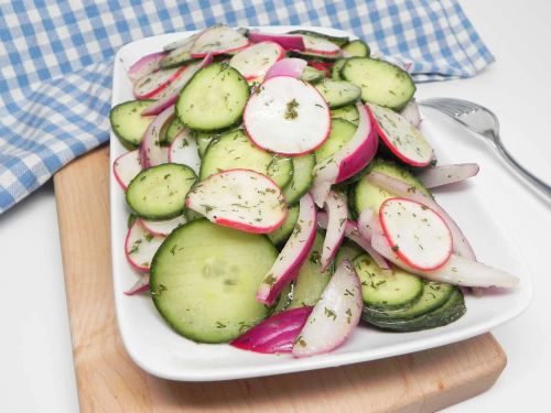 Simple Mediterranean Cucumber Salad