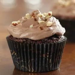 Brownie Cupcakes with Hazelnut Buttercream