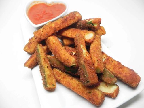 Vegan Oven-Fried Zucchini Sticks