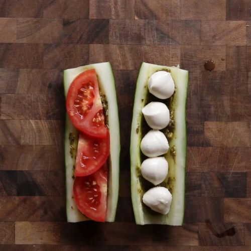 Tomato Mozzarella Cucumber Sub