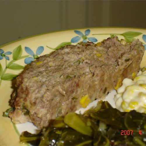 Dad's Down Home Cornbread and Jalapeno Meatloaf