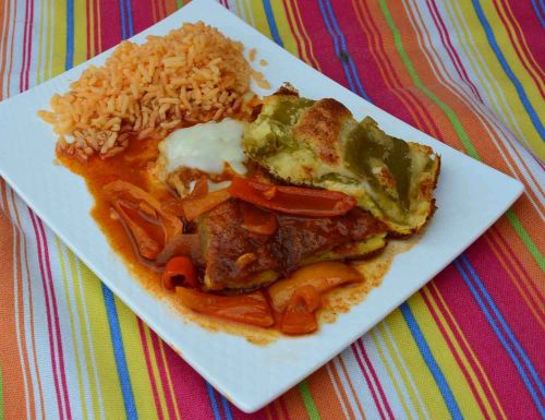 Hatch Chile Relleno Casserole with Ranchero Sauce