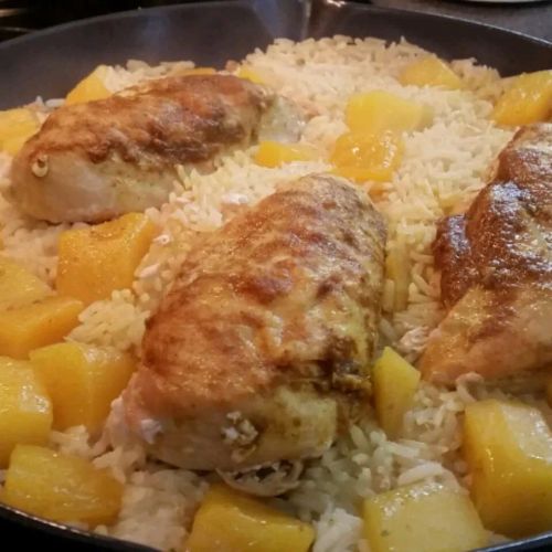 Curried Chicken with Mango Rice