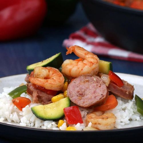 Shrimp And Sausage Stir-fry