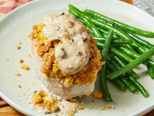 Baked Stuffed Pork Chops