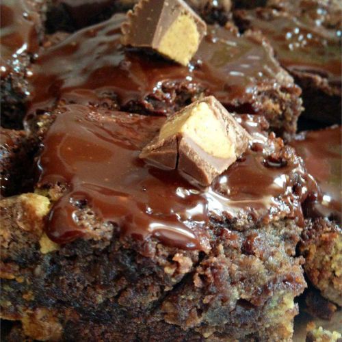 Swirled Peanut Butter Cup Brownies