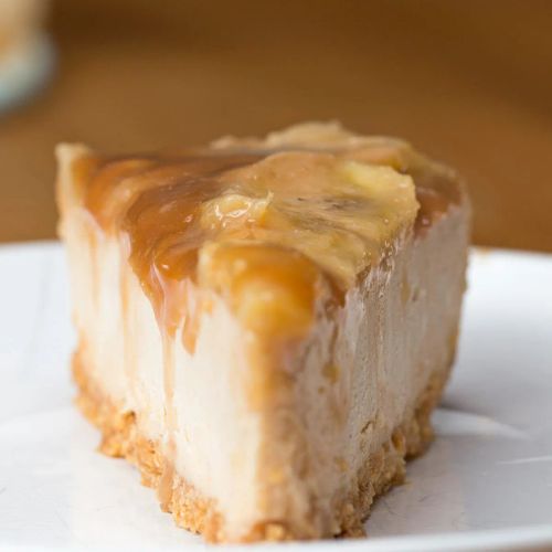 Caramelized Banana Peanut Butter Cheesecake