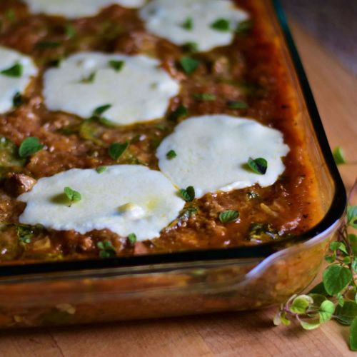 Spaghetti Squash Casserole with Chicken