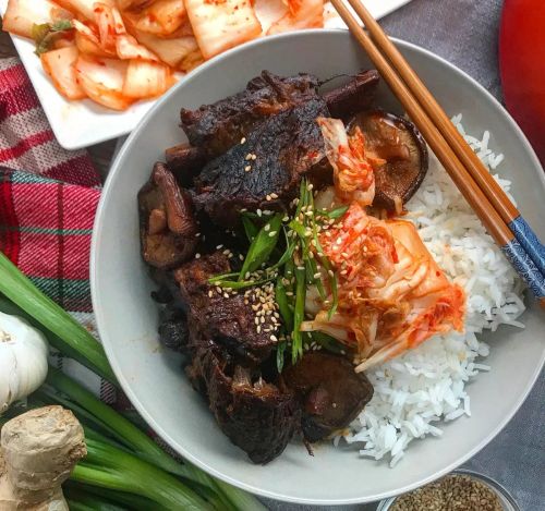 Soy-Braised Short Ribs With Shiitakes