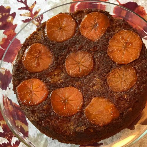 Persimmon Upside Down Cake