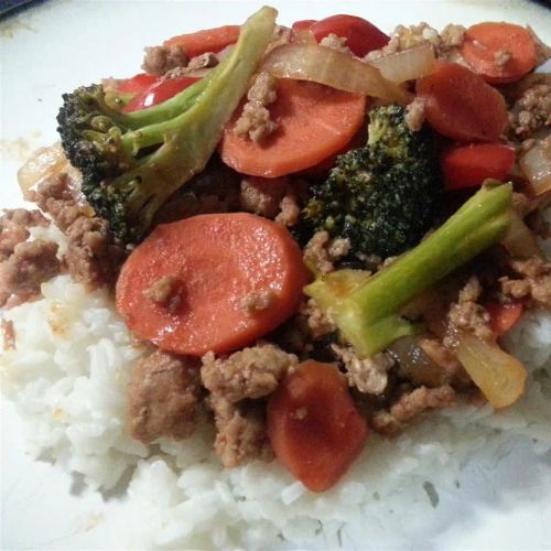 Sweet and Sour Ground Pork Stir-Fry