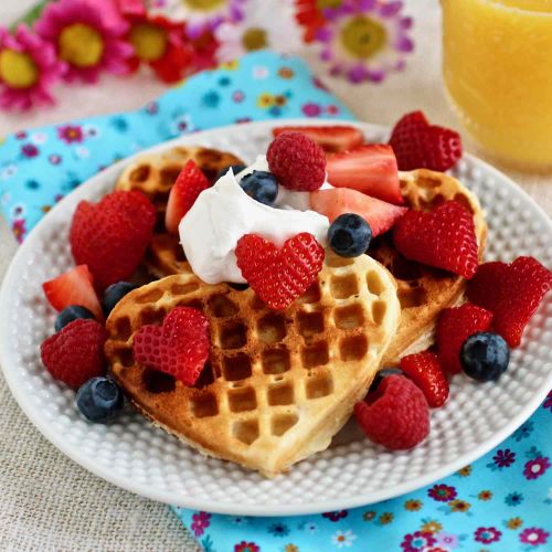 Scandinavian Sweetheart Waffles