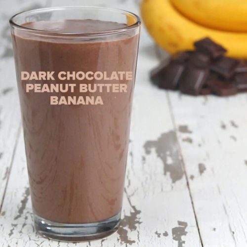 Dark Chocolate Peanut Butter Banana Protein Smoothie