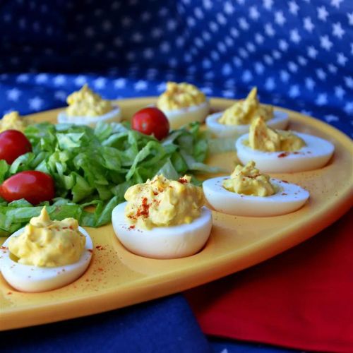 Creamy Cajun Deviled Eggs