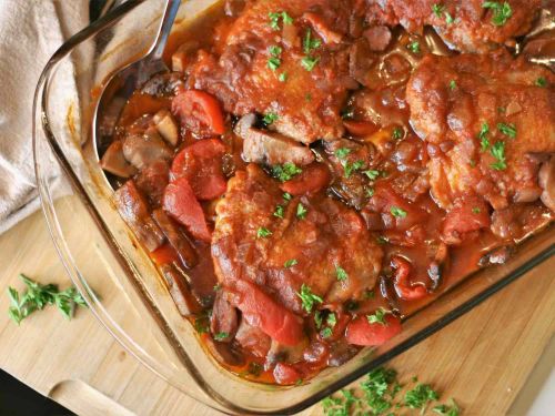 Baked Chicken Cacciatore