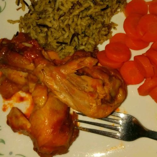 Red Chicken with Vegetables