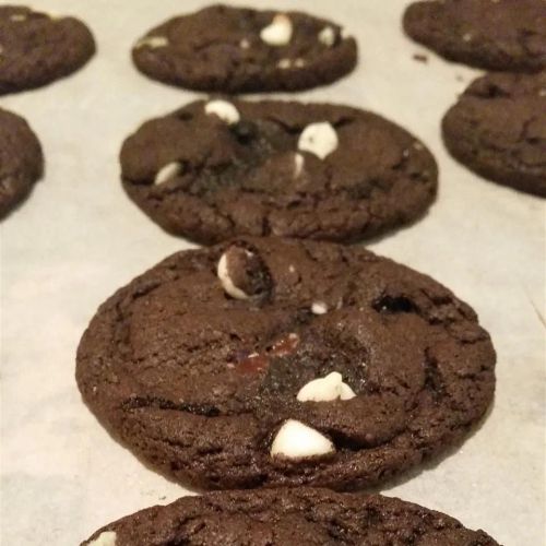 Chocolate Mint Cake Mix Cookies